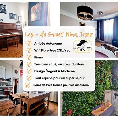 Sweet Nina Jazz Appartement Pour 5 Voyageurs, Situe A La Place De La Republique, Avec Parking Et Lit Queen Size Le Mans Dış mekan fotoğraf