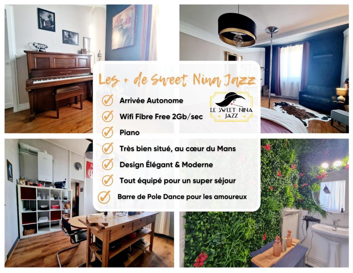Sweet Nina Jazz Appartement Pour 5 Voyageurs, Situe A La Place De La Republique, Avec Parking Et Lit Queen Size Le Mans Dış mekan fotoğraf
